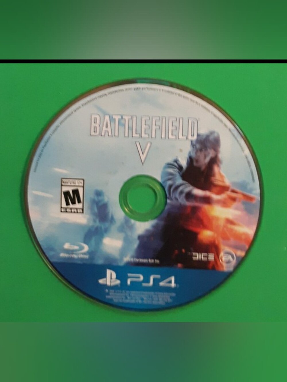 Battlefield V PS4 Video Game Disc - Blue/White